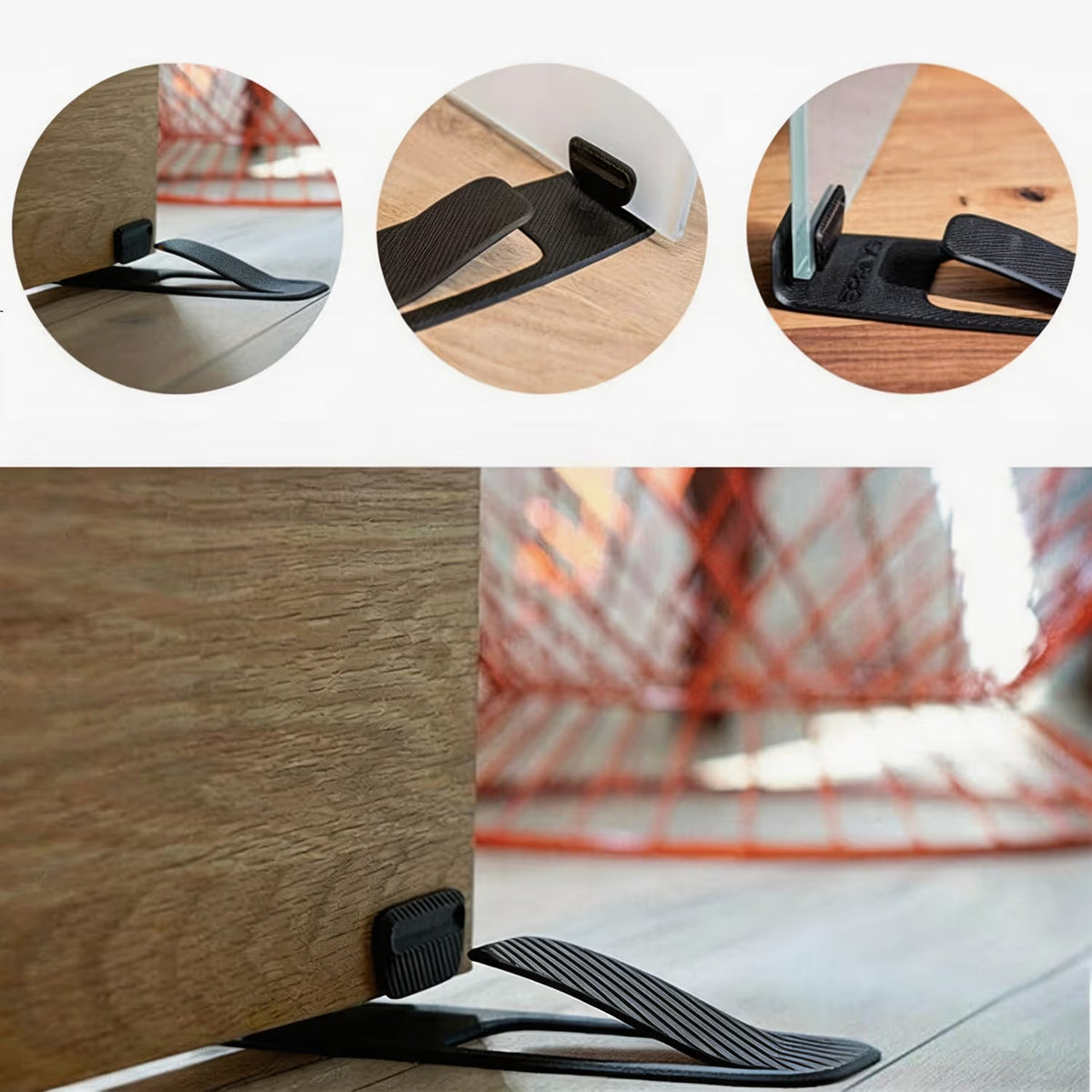 Self-Adhesive Door Stopper – Non-Slip No-Drill Door Holder for Home & Office