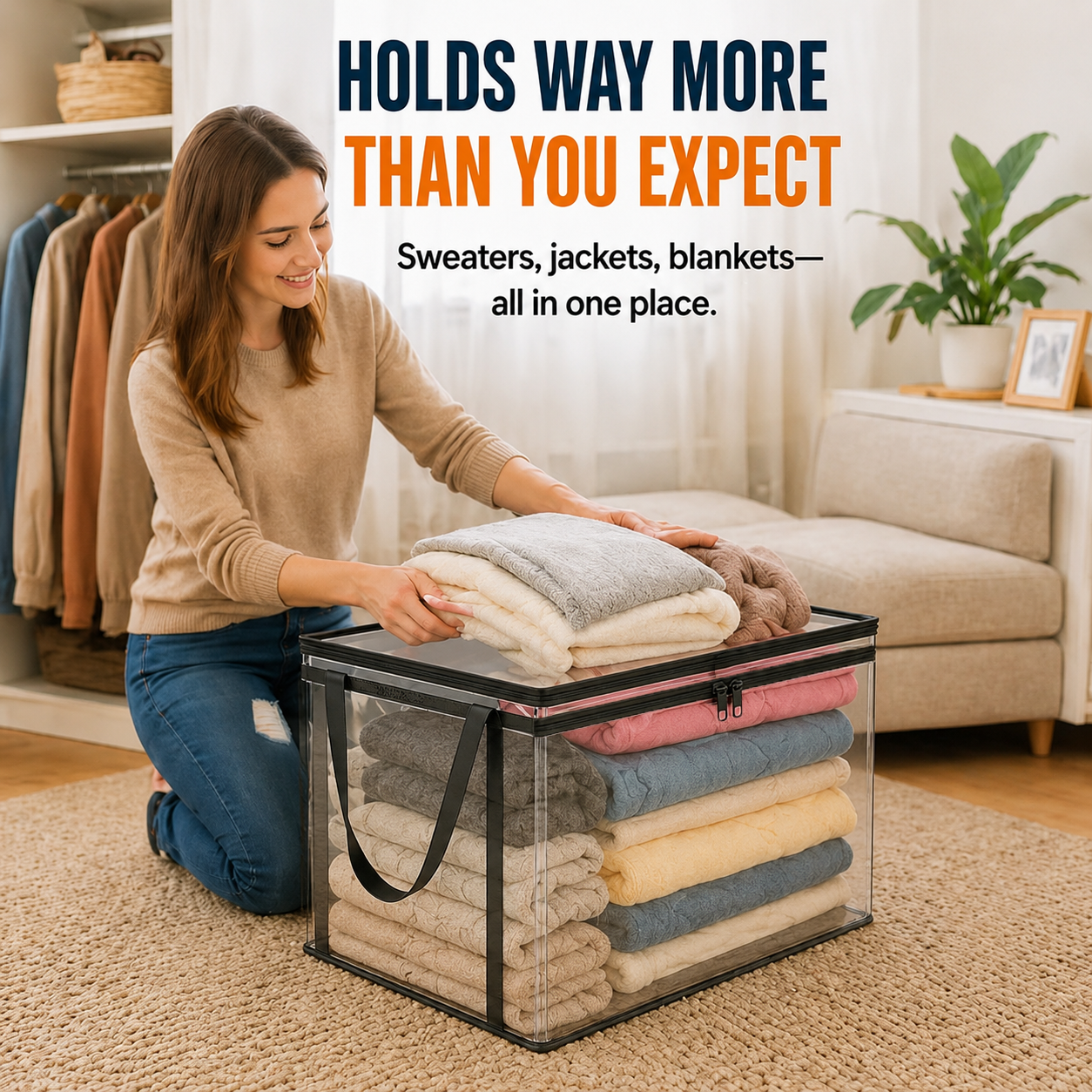 🔥Last Day 49% OFF🎁Transparent Large-Capacity Storage Bag