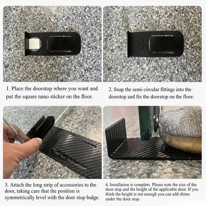 Self-Adhesive Door Stopper – Non-Slip No-Drill Door Holder for Home & Office