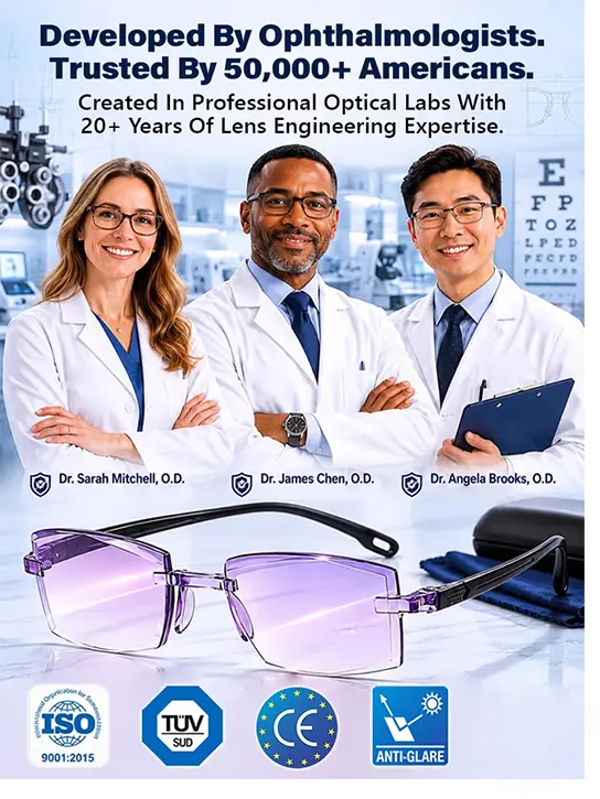 [Regain Your Youthful Vision] Smart Zoom Diamond-Cut Reading Glasses