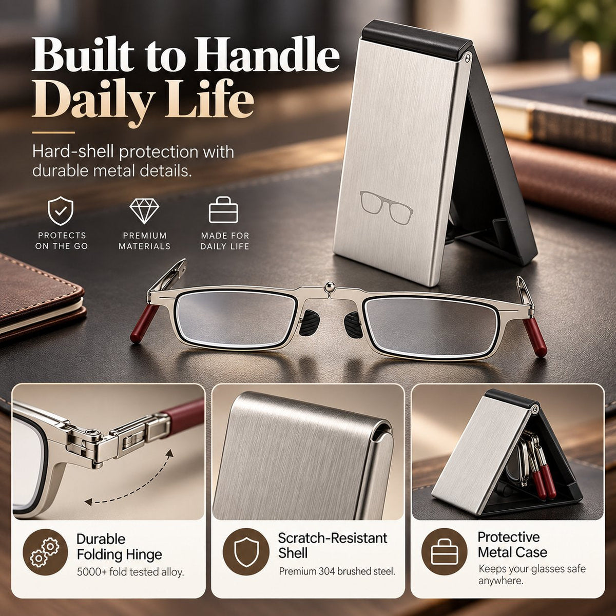 ✨ Weightless Folding Readers in a Sleek Metal Vault | Read Anywhere 📖