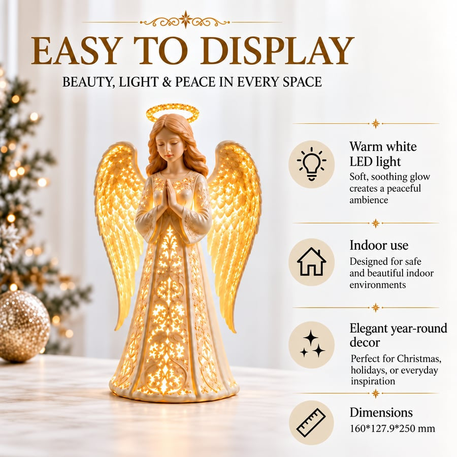 ✨ Christmas Angel‑Themed Light – A Symbol of Hope, Love and Protection