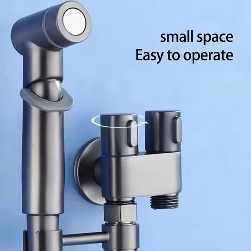 🔥 1-In-2-Handheld Out Dual Control Valve Bidet Sprayer for Toilet