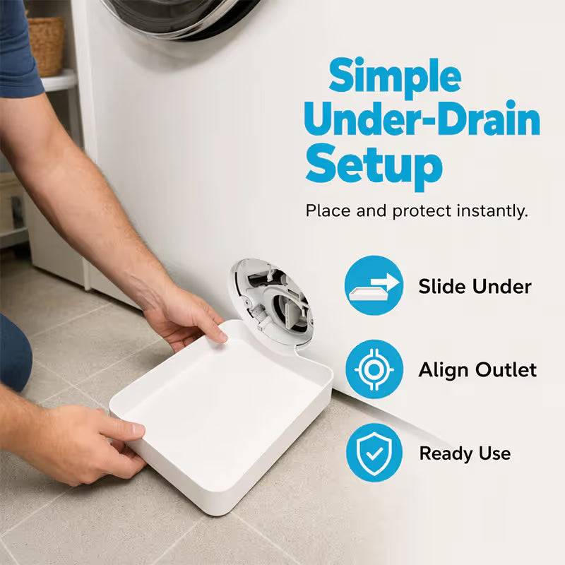 🏆Universal Front-Load Washing Machine Drain Pan