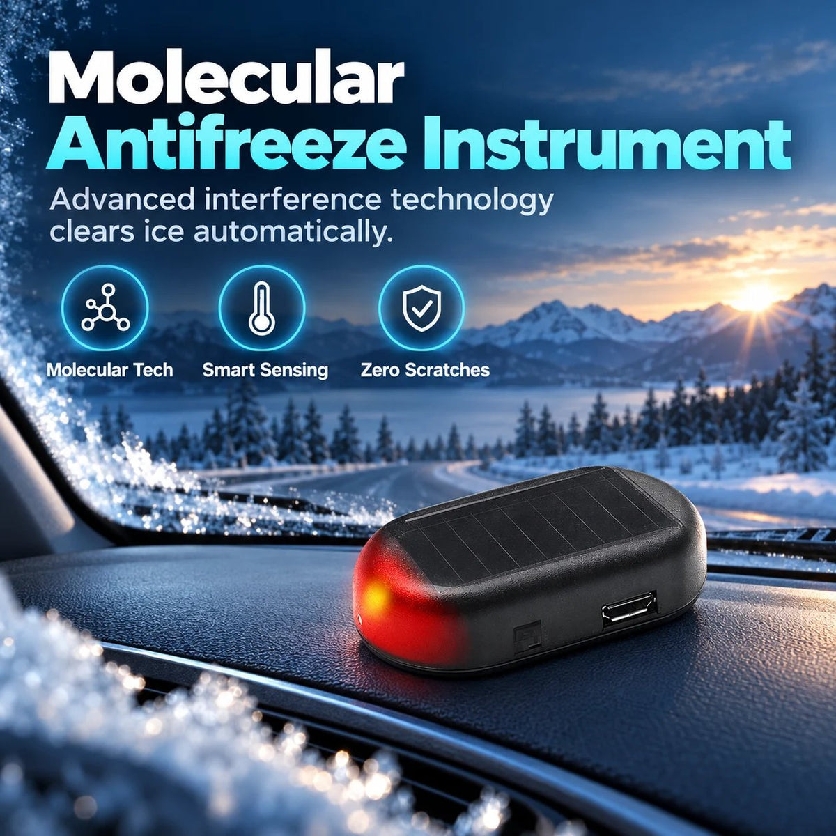 Vehicle Electromagnetic Molecular Interference‑Based Antifreeze and Snow Removal Device