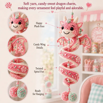 🐉 Beginner-Friendly DIY Enchanted Dragon Spiral Hanging Ornament Kit | Complete Kit with All Tools & Step-by-Step Guide Included 💕