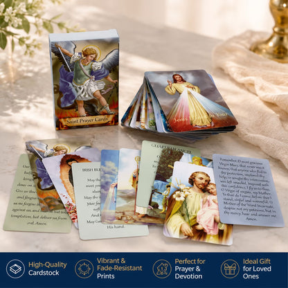 ✝️ Catholic PVC+PU Leather Holy Card Holder – Pocket Prayer Card Organizer with Snap Closure