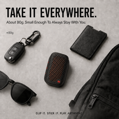 🔊 2026 New Magnetic Clip-On Bluetooth Speaker | IPX5 Waterproof, TWS Stereo & Ultra-Light Wearable Design