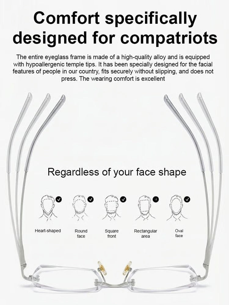 🔥Buy 1 Get 1 Free (2 pairs) – 【Co-Created by Designers】Gypsophila Smart Zoom and Color-Changing Reading Glasses