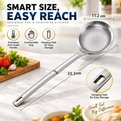 🎉Filter Scoop SUS304 Stainless Steel Fat Skimmer Spoon