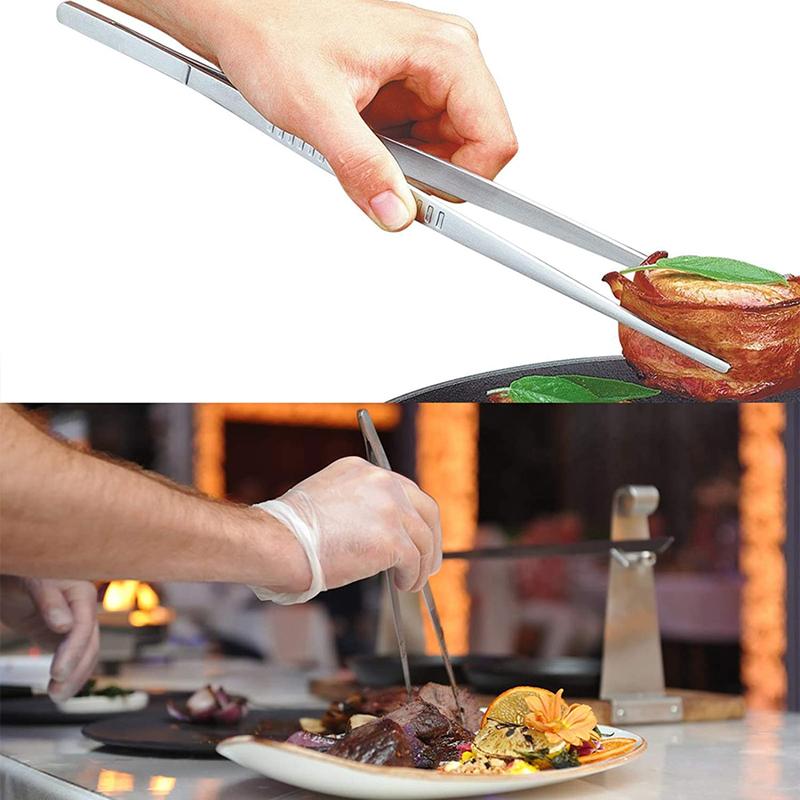 Non-Slip Kitchen Tweezers – 2 PCS