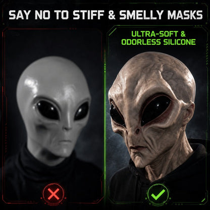 Ultra-Realistic Alien Silicone Mask – Adult Halloween Costume & Cosplay Prop