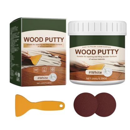 🚪Wood Repair Filler Putty – Fills Cracks & Chips, Smooths Surfaces, Blends with Dark Wood