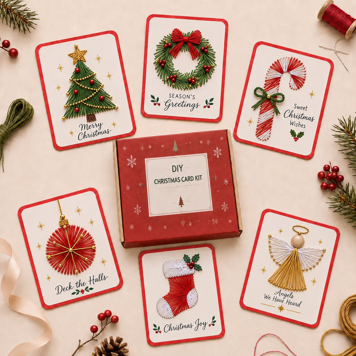 🎄Merry & Bright Christmas DIY Kit (6 pcs)