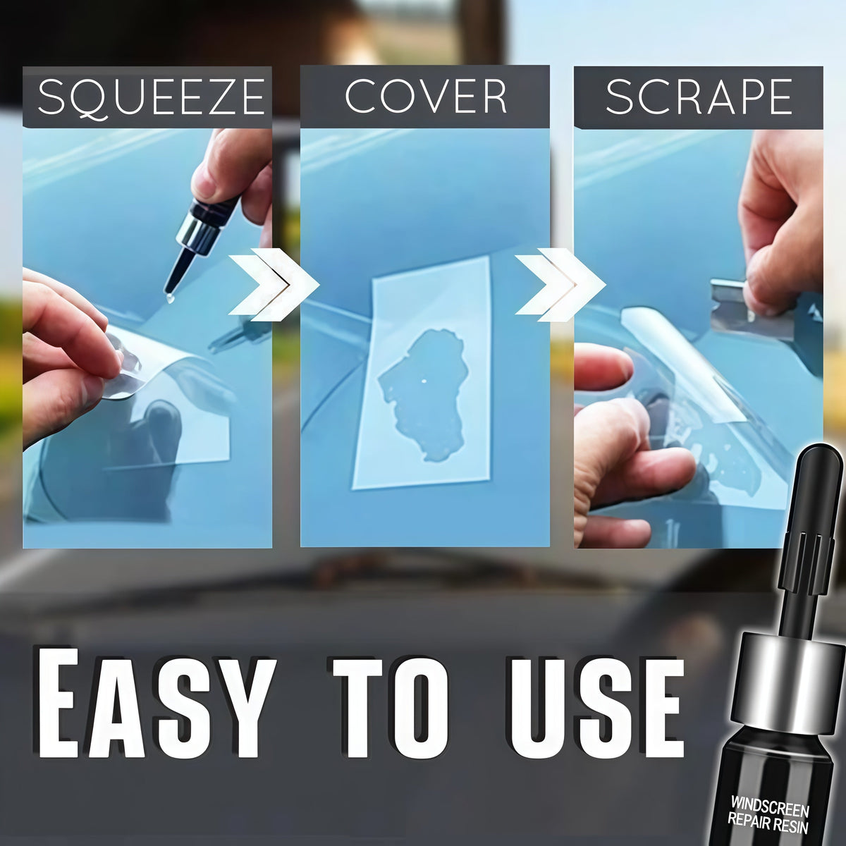 2PCS Cracks Gone Glass Repair Kit (New Formula)