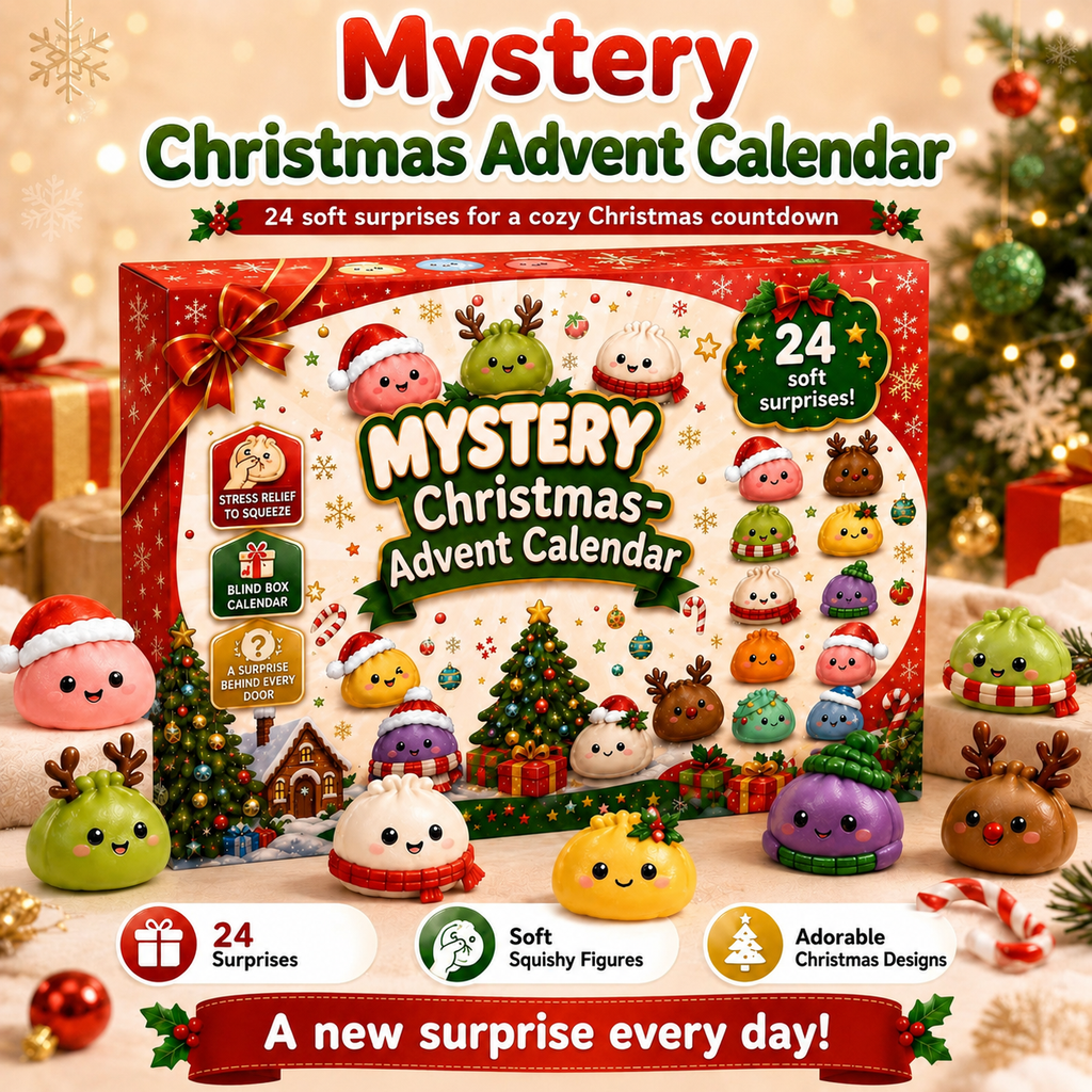 🎄 Christmas Advent Calendar – 24 Squishy Surprises