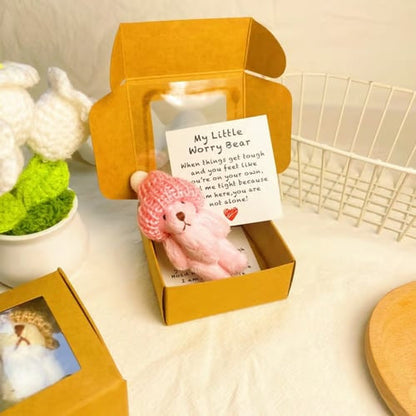 💖 🎁Handmade Mini Plush Teddy Bear in Box