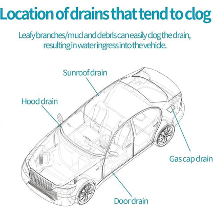 78-Inch Car Sunroof Drain Cleaning Tool