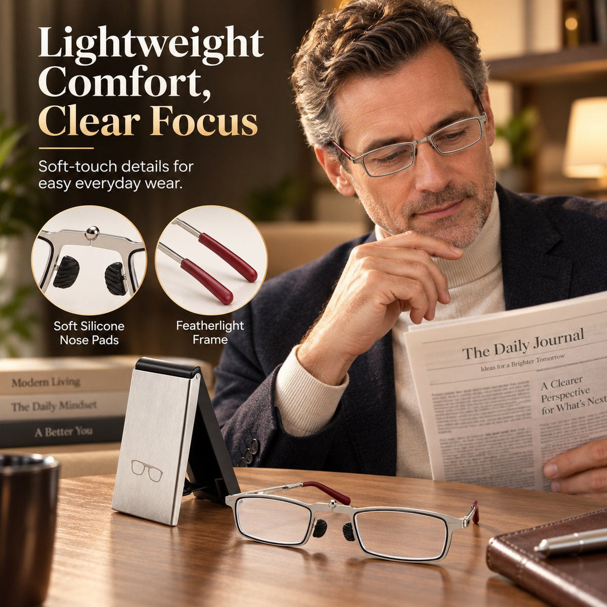 ✨ Weightless Folding Readers in a Sleek Metal Vault | Read Anywhere 📖