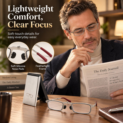✨ Weightless Folding Readers in a Sleek Metal Vault | Read Anywhere 📖