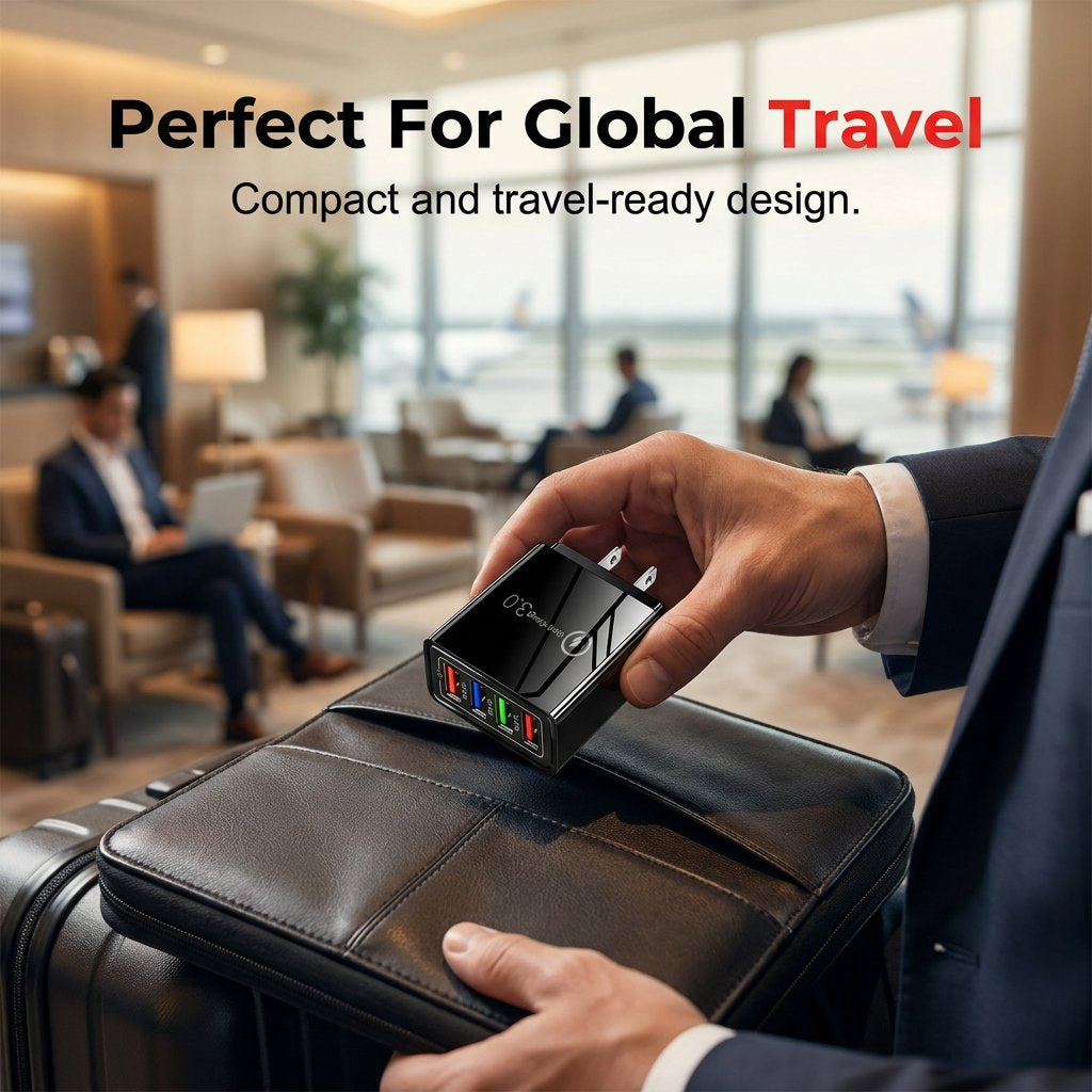 Four-Port Travel Charger