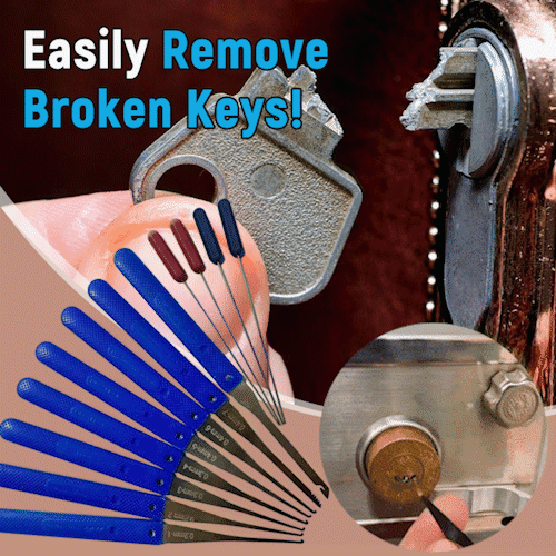 💯 👍12 pc Broken Key Extractor and Removal Tool Set - Fix jammed locks and keyholes