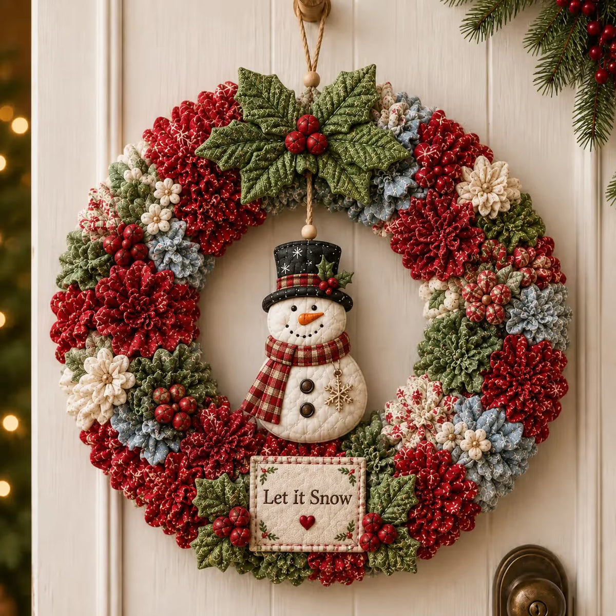 🎄 ✨ Make A Christmas Wreath You'll Be Proud To Display ❤️ 3D Fabric Poke DIY Kit With Tutorial & Guide Included