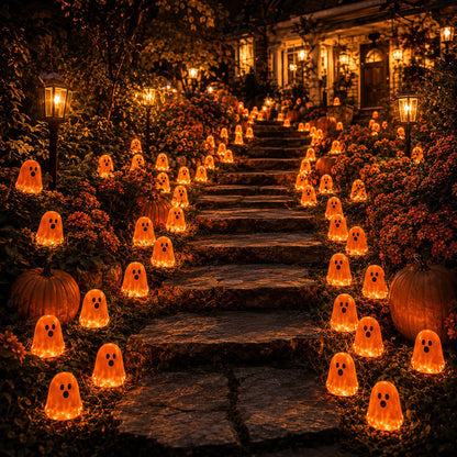 👻 Glow-in-the-Dark Mini Ghosts – 8-Colour Halloween Mix