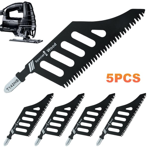 5pcs Flush Cutting Jigsaw Blade for Wood Plastic Metal