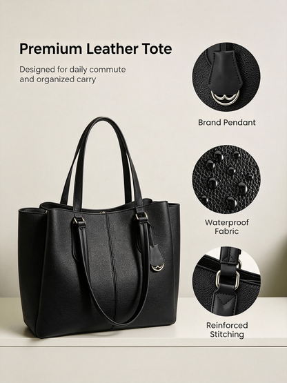 💼Laptop Tote Bag – Triple Compartments, Fits 15.6" & 17.3" Laptops