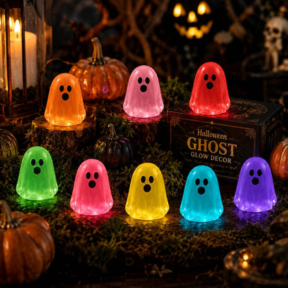 👻 Glow-in-the-Dark Mini Ghosts – 8-Colour Halloween Mix