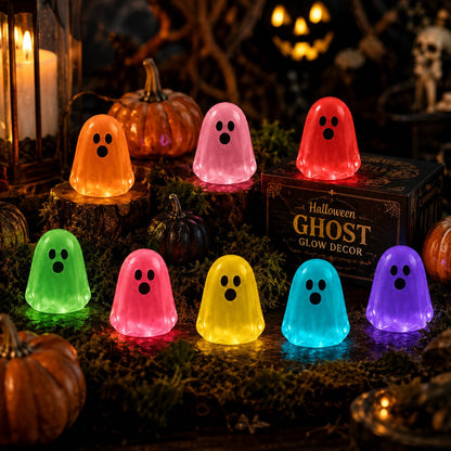 👻 Glow-in-the-Dark Mini Ghosts – 8-Colour Halloween Mix