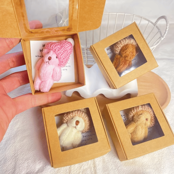 💖 🎁Handmade Mini Plush Teddy Bear in Box