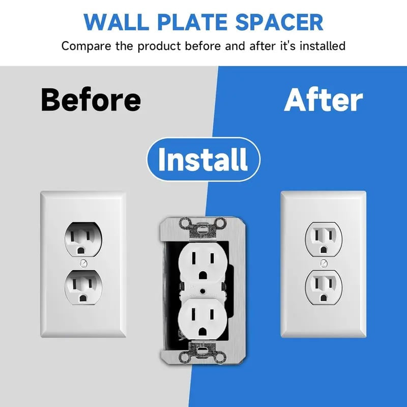 🛠️⚡Metal Wall Plate Outlet Spacers | Electrical Device Leveling Shims