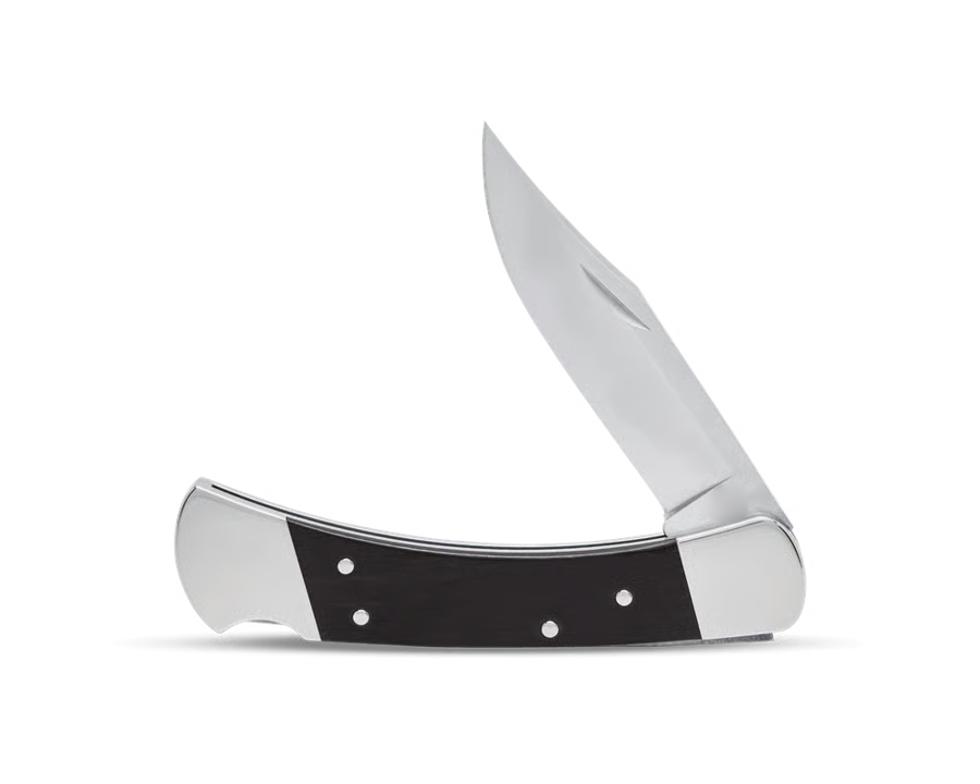 Classic Folding Hunting Knife Collection: 420HC & MagnaCut Steel Blades with Genuine Ebony & Brass/Nickel Silver Handles