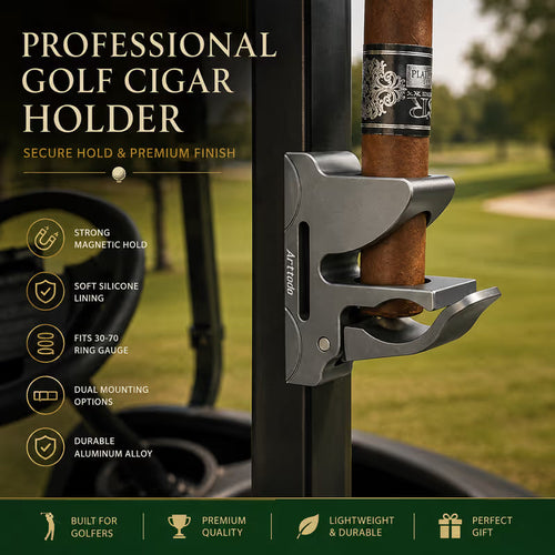 🔥Universal Magnetic Cigar Clip for Golf Cart