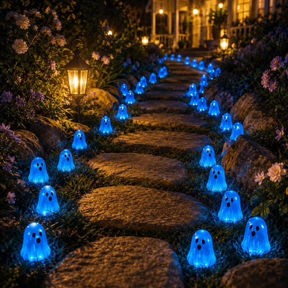 👻 Glow-in-the-Dark Mini Ghosts – 8-Colour Halloween Mix