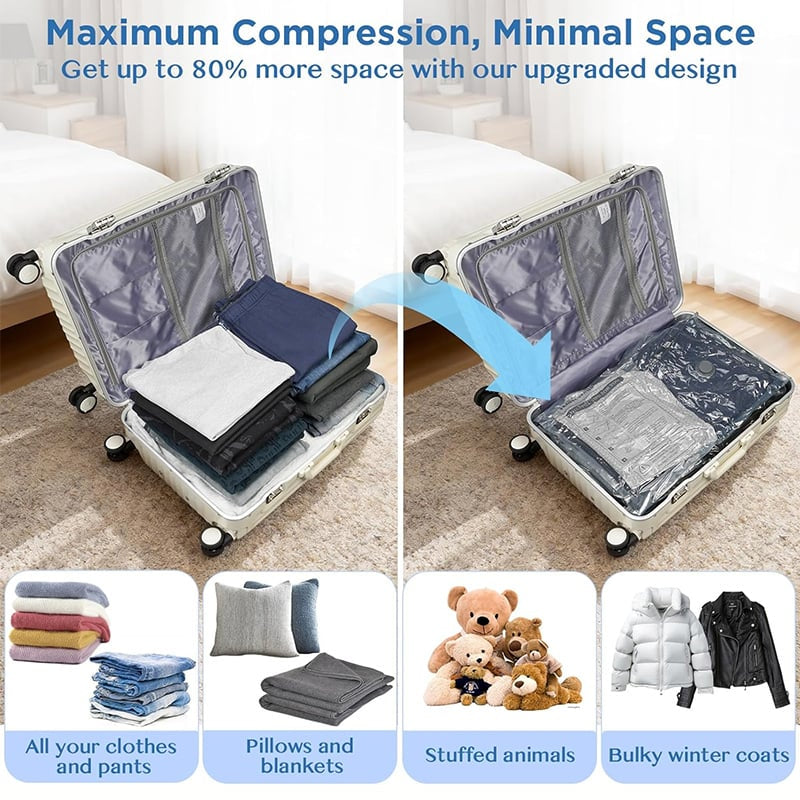 🎁Cordless Travel Vacuum Storage Compression Bag Set