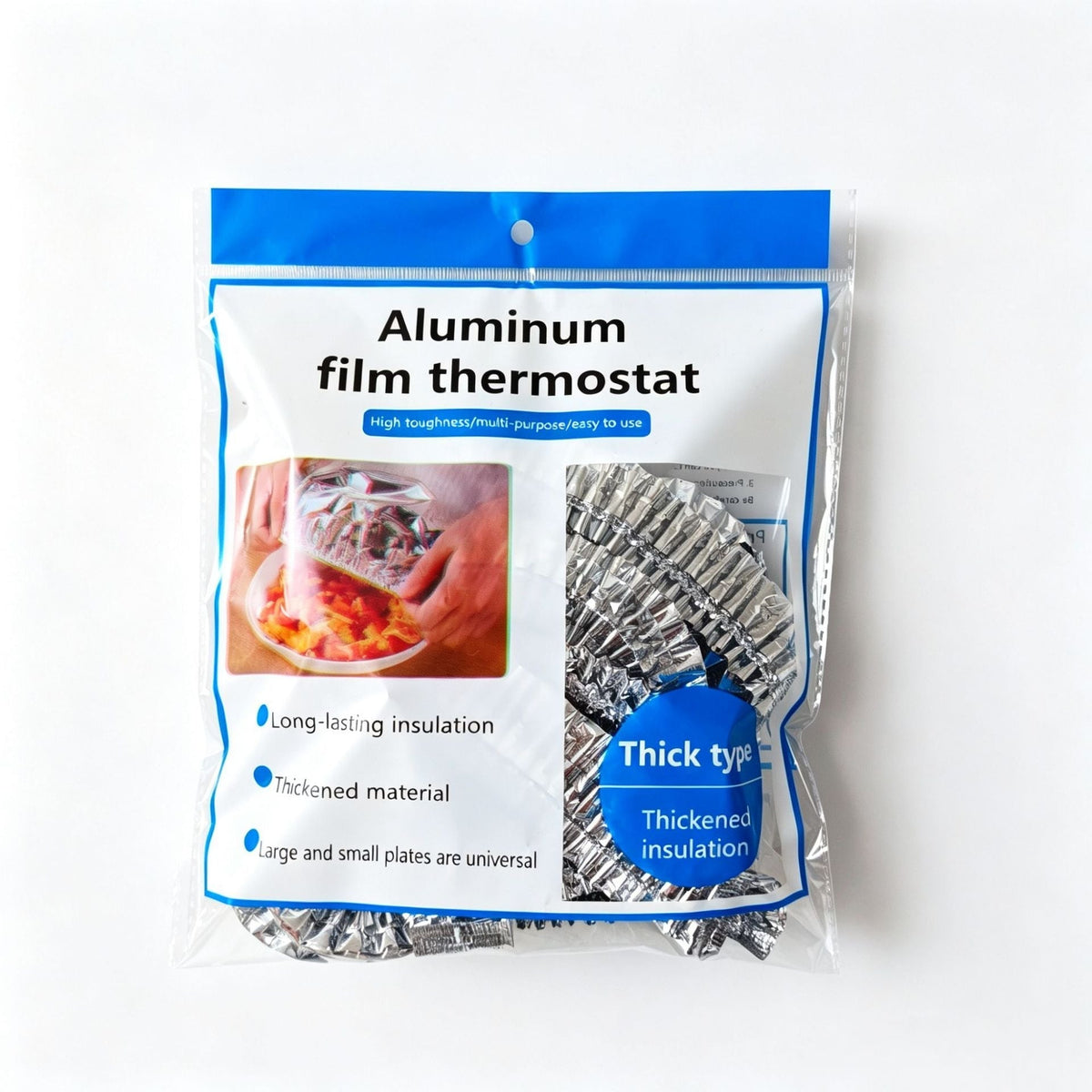 Aluminum foil heat-retaining covers