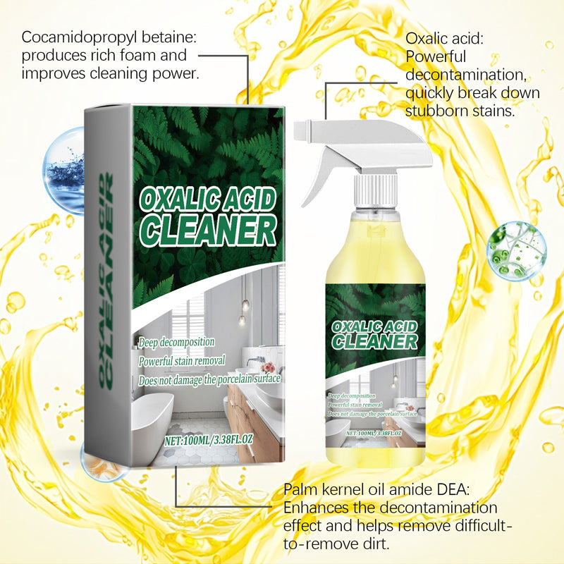 🥳2026 HOT SALE🥳💞50K+ SOLD!💥🔬 【CLEARANCE!】Molecular-Level Cleaning Tech! Oxalic Acid Bathroom Cleaner Dissolves Rust & Limescale🚽✨